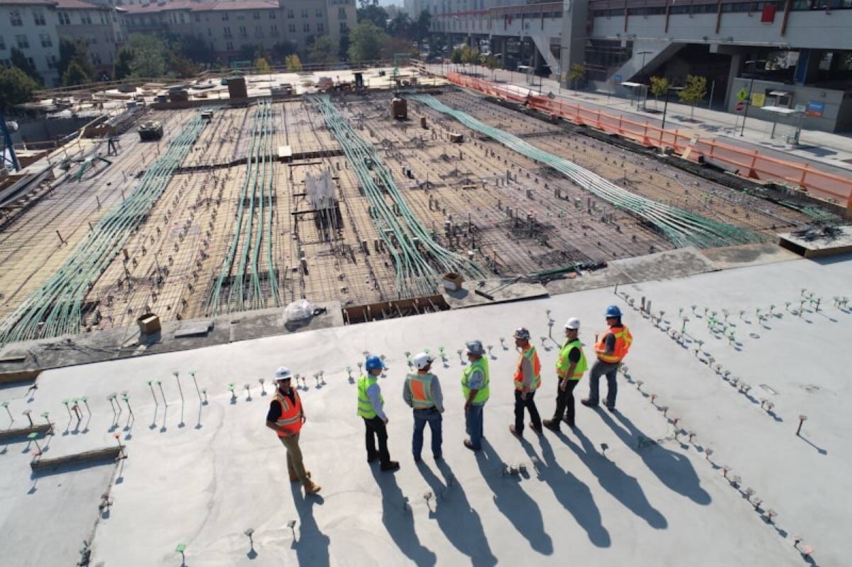 Modern building under construction